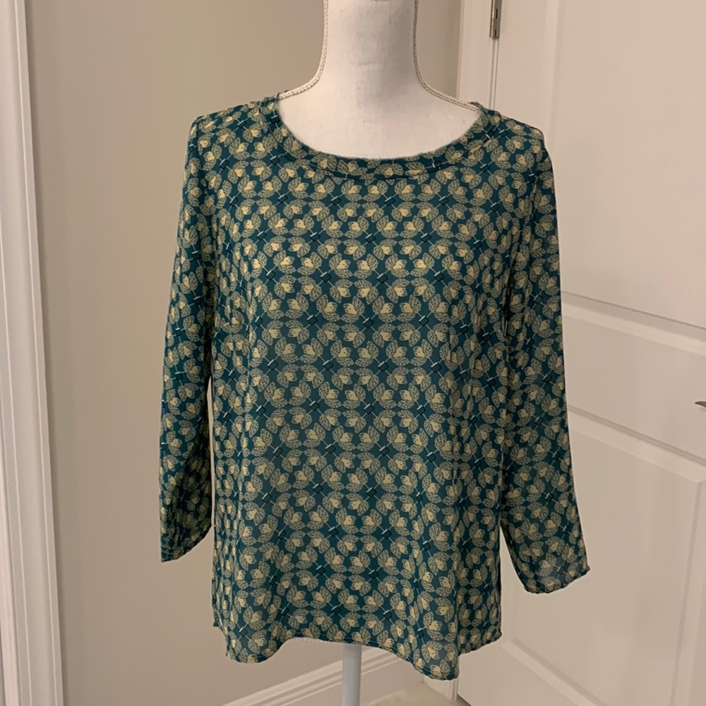 CAbi Jade Green Blouse - M